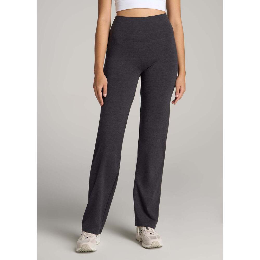 American Tall Women's Straight Leg Cotton Legging in Shadow Grey Mix Size XSXS /